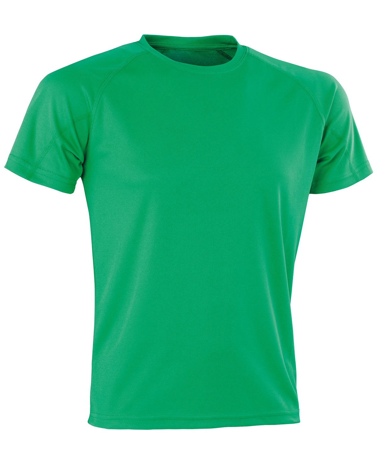 Tryck din logga på T-shirts från Spiro - Anpassa Prestanda Aircool tee i färgen Mellan grön för företag, föreningar och privatpersoner