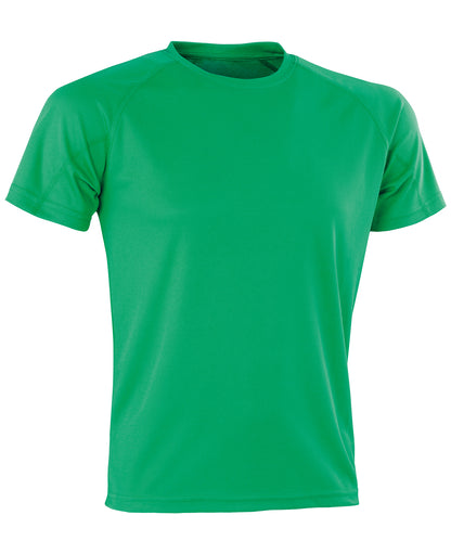 Tryck din logga på T-shirts från Spiro - Anpassa Prestanda Aircool tee i färgen Mellan grön för företag, föreningar och privatpersoner