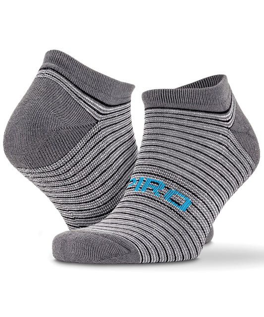 Tryck din logga på Strumpor från Spiro - Anpassa 3-pack sneakerstrumpor med blandad rand i färgen för företag, föreningar och privatpersoner