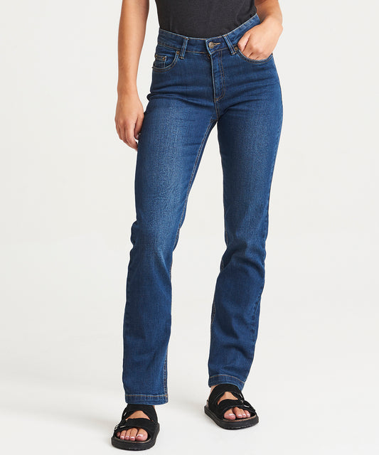 Tryck din logga på Jeans från AWDis So Denim - Anpassa Dam Katy raka jeans i färgen för företag, föreningar och privatpersoner