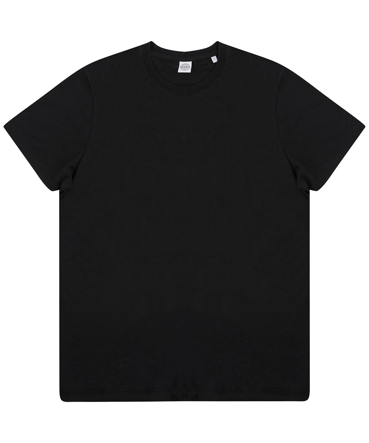Tryck din logga på T-shirts från SF - Anpassa Unisex T-shirt – Hållbar produktion i färgen Svart för företag, föreningar och privatpersoner