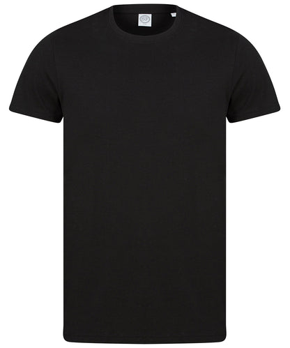 Tryck din logga på T-shirts från SF - Anpassa Unisex Ekologisk T-shirt i färgen Svart för företag, föreningar och privatpersoner