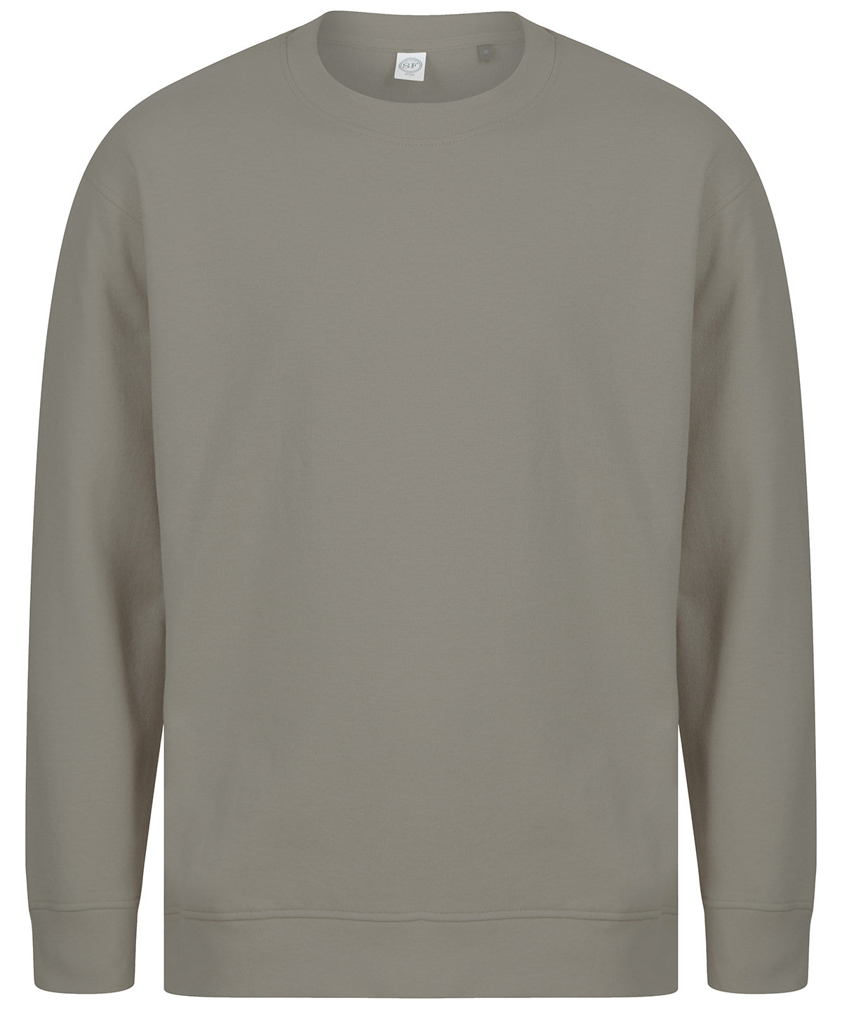 Tryck din logga på Sweatshirts från SF - Anpassa SF Unisex - Sweatshirt i färgen Khaki för företag, föreningar och privatpersoner