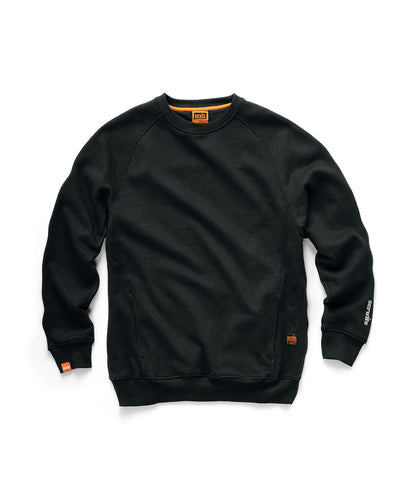 Tryck din logga på Sweatshirts från Scruffs - Anpassa Scruffs - Sweatshirt för Eco Worker i färgen Svart för företag, föreningar och privatpersoner