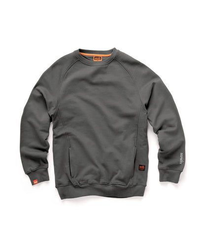 Tryck din logga på Sweatshirts från Scruffs - Anpassa Scruffs - Sweatshirt för Eco Worker i färgen Mörkgrå för företag, föreningar och privatpersoner
