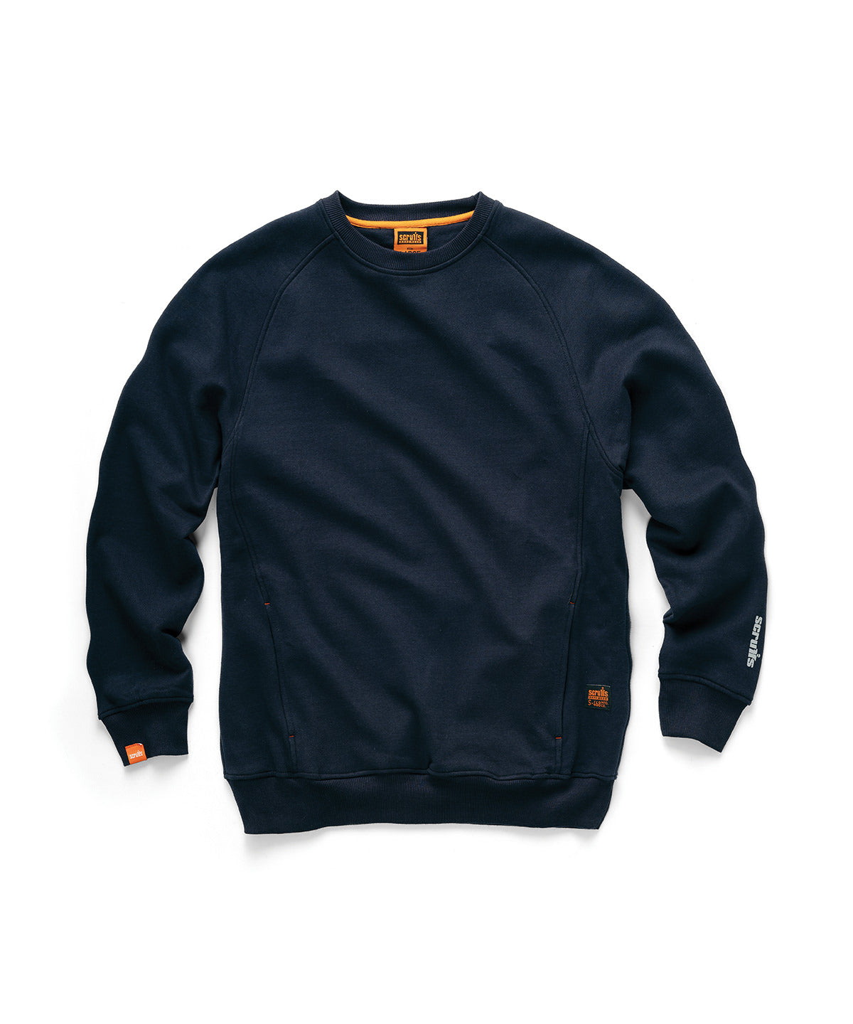 Tryck din logga på Sweatshirts från Scruffs - Anpassa Scruffs - Sweatshirt för Eco Worker i färgen Marinblå för företag, föreningar och privatpersoner