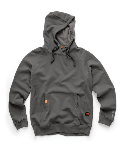 Tryck din logga på Hoodies från Scruffs - Anpassa Eco Worker huvtröja i färgen Mörkgrå för företag, föreningar och privatpersoner