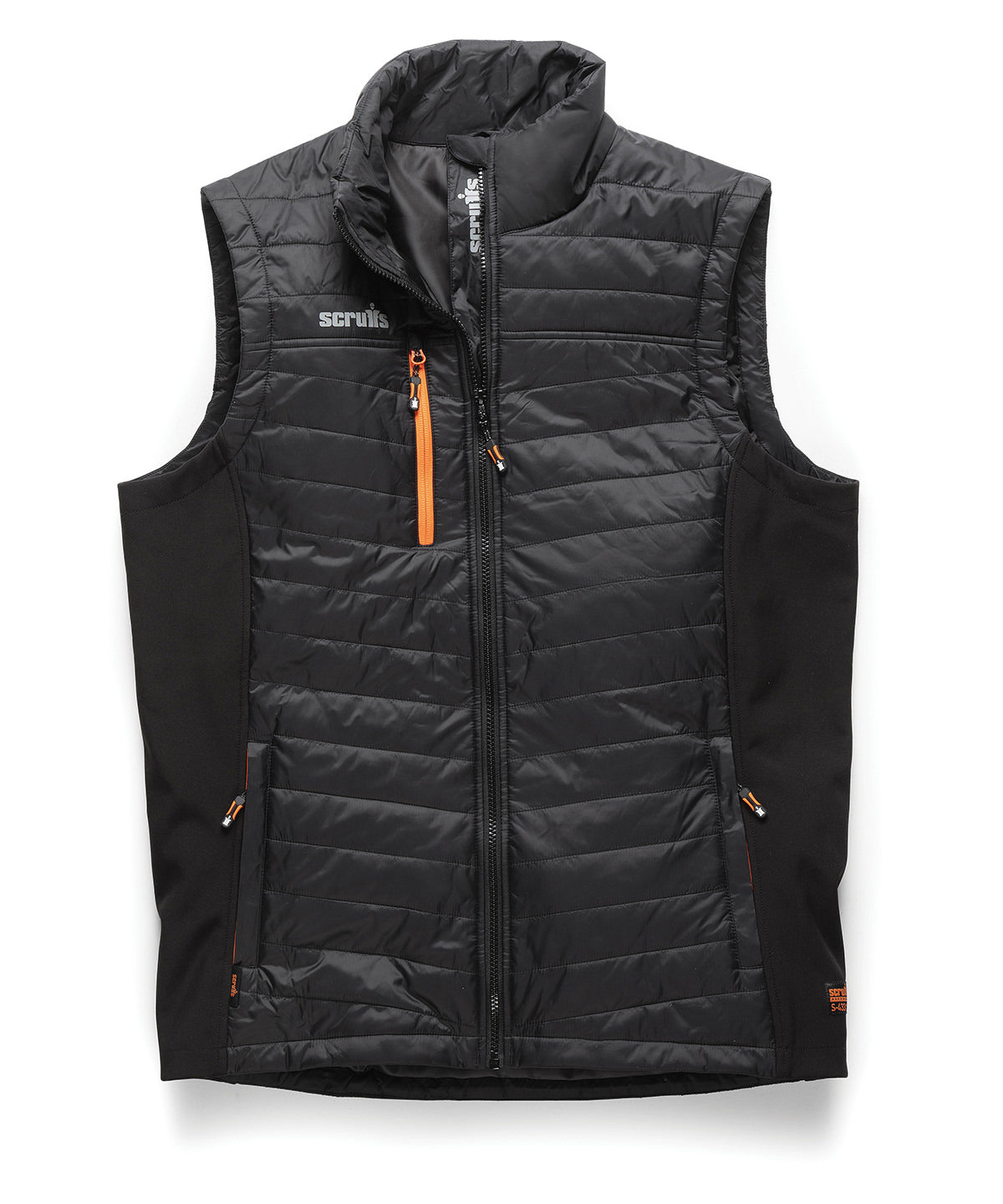 Tryck din logga på Termovästar från Scruffs - Anpassa Trade bodywarmer i färgen Svart för företag, föreningar och privatpersoner