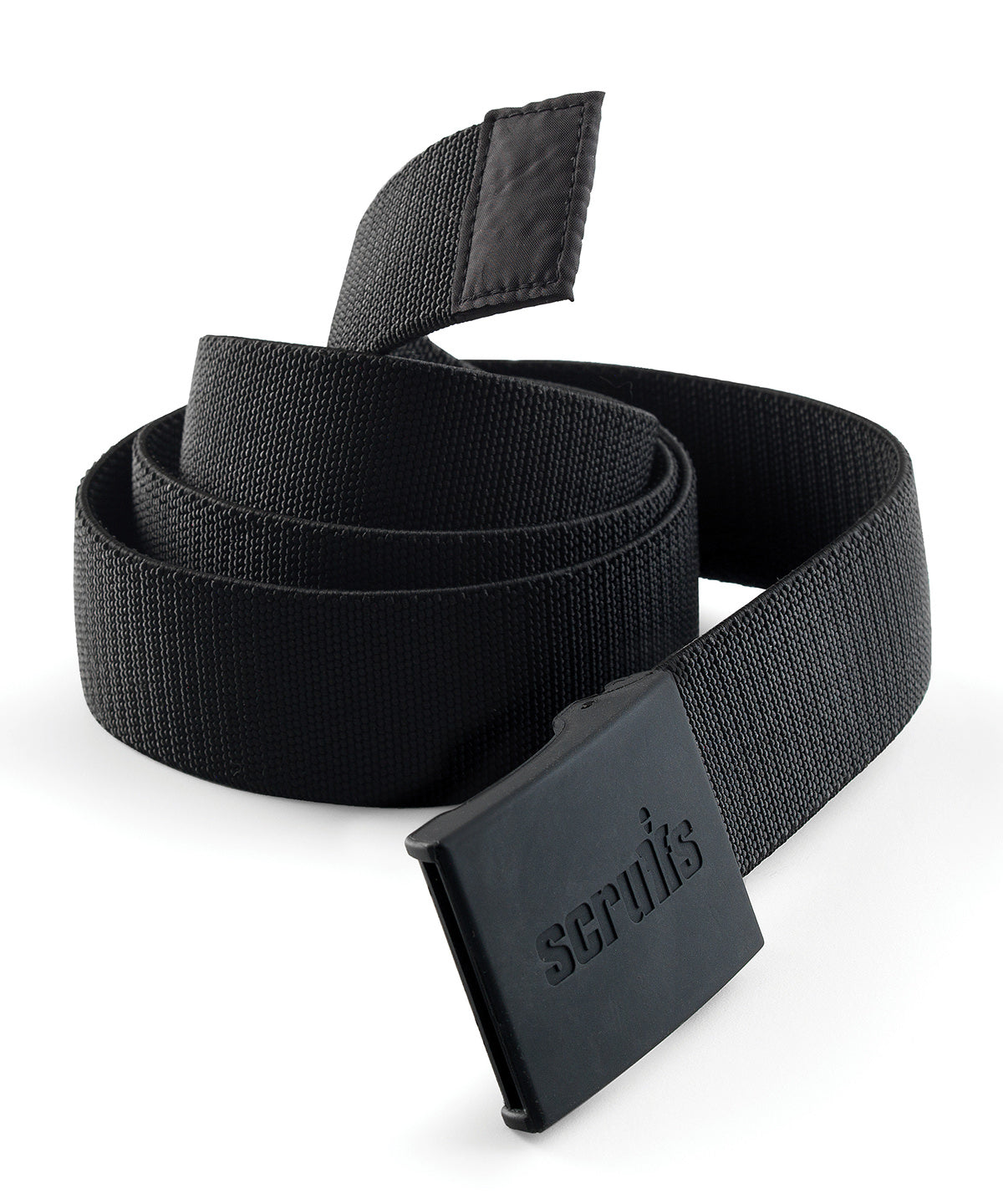 Tryck din logga på Skärp från Scruffs - Anpassa Handel med stretchband i färgen Svart One Size för företag, föreningar och privatpersoner