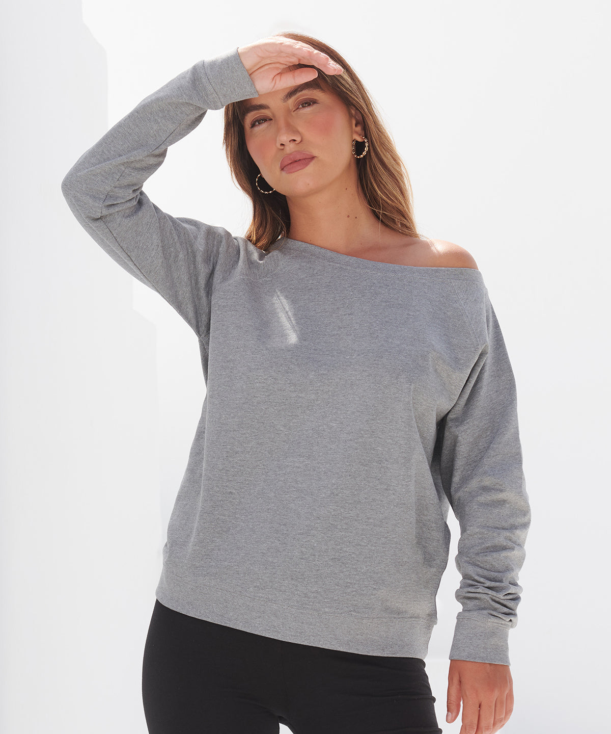 Tryck din logga på Sweatshirts från SF - Anpassa SF Dam - Slungtröja i färgen för företag, föreningar och privatpersoner