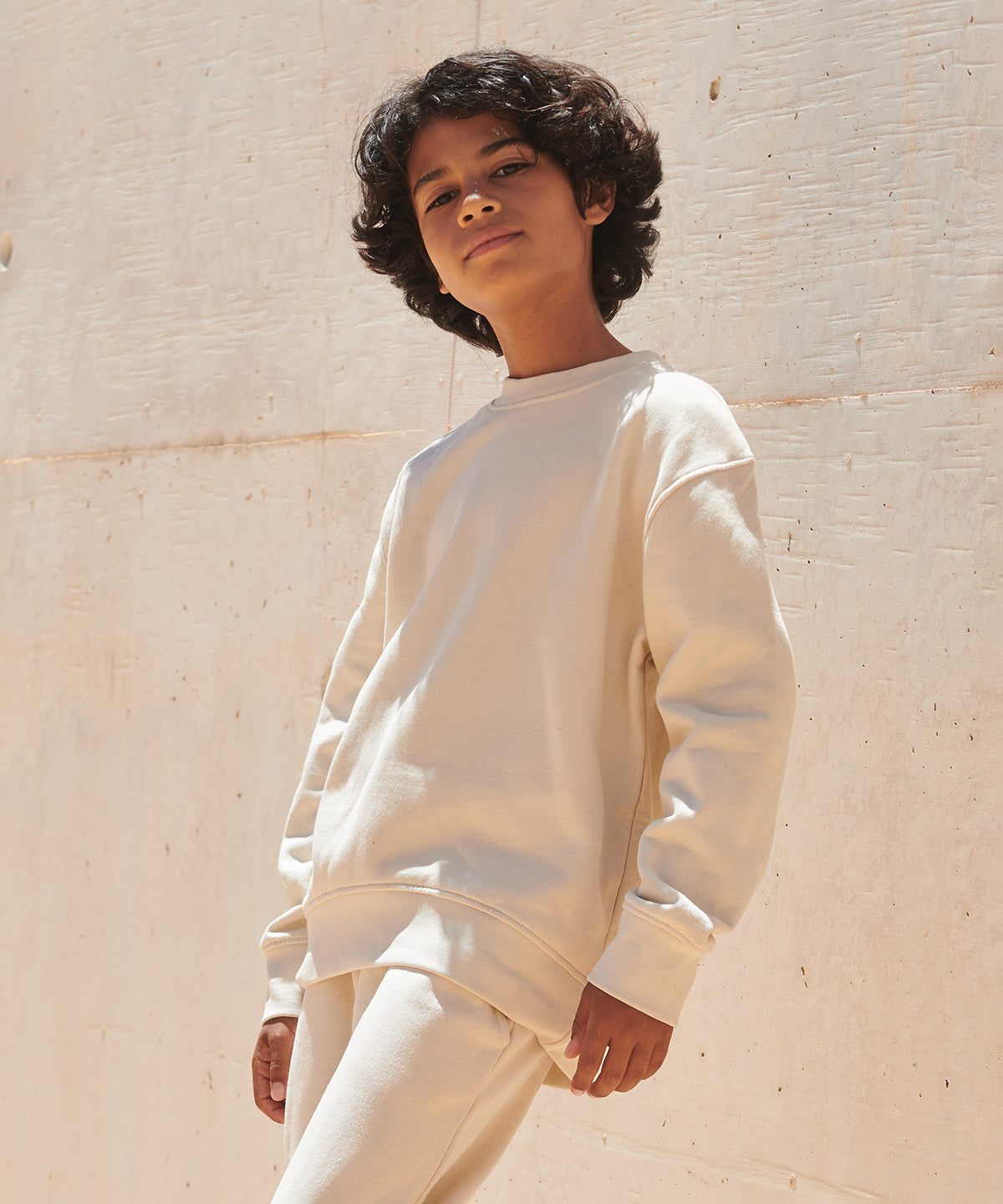 Tryck din logga på Sweatshirts från SF - Anpassa SF Barn – Hållbart Mode Sweatshirt med Böjd Fåll i färgen för företag, föreningar och privatpersoner