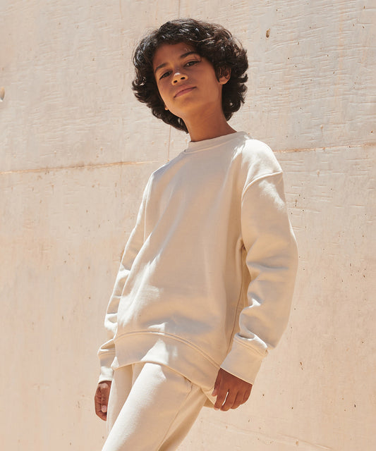 Tryck din logga på Sweatshirts från SF - Anpassa SF Barn – Hållbart Mode Sweatshirt med Böjd Fåll i färgen för företag, föreningar och privatpersoner