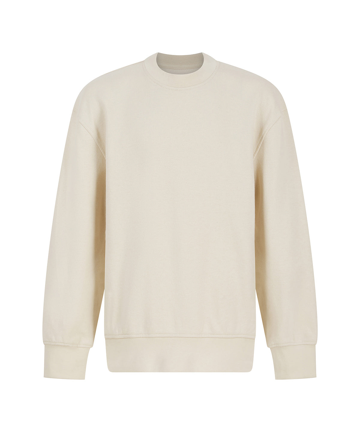 Tryck din logga på Sweatshirts från SF - Anpassa SF Barn – Hållbart Mode Sweatshirt med Böjd Fåll i färgen Ljusgrå för företag, föreningar och privatpersoner