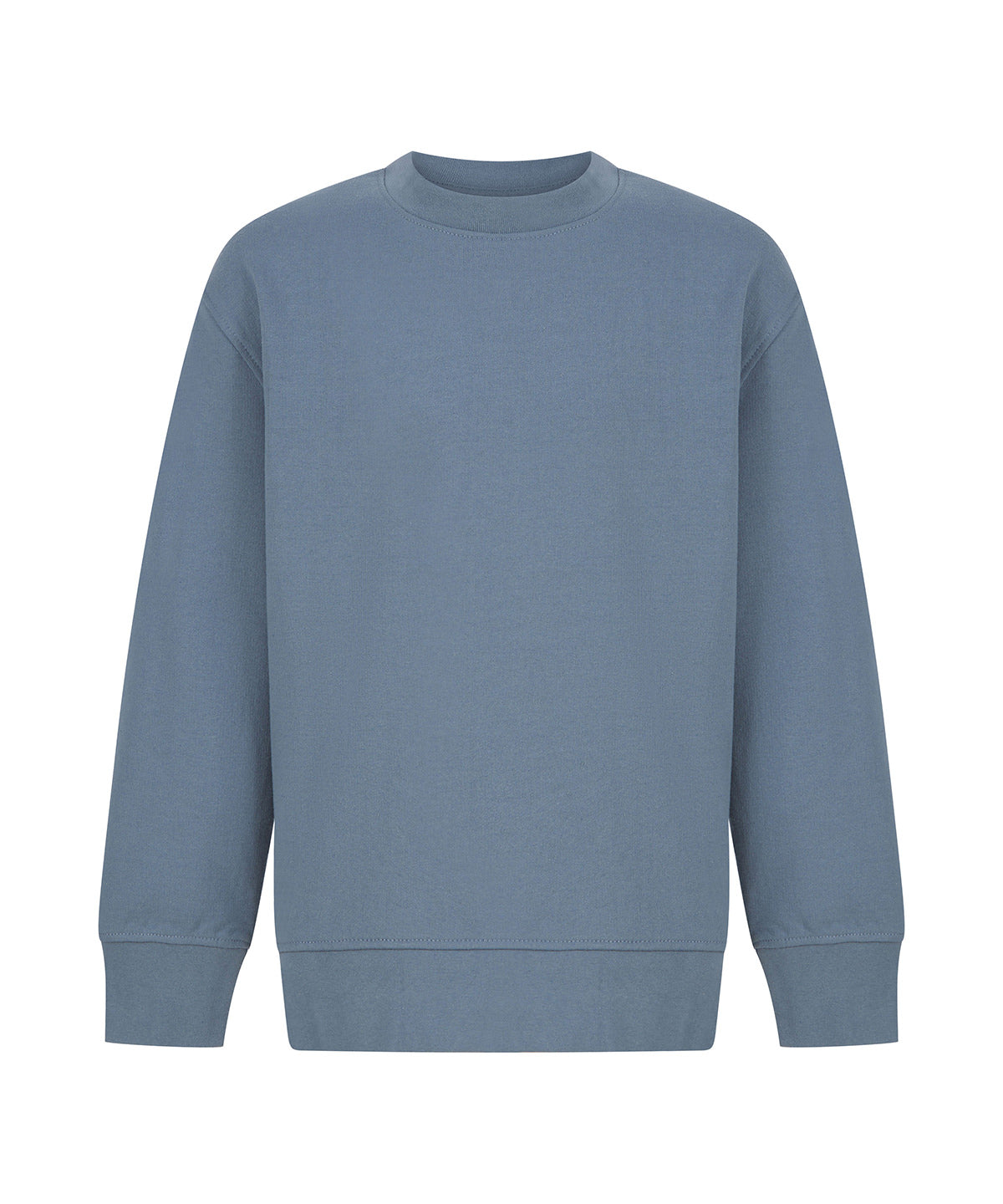 Tryck din logga på Sweatshirts från SF - Anpassa SF Barn – Hållbart Mode Sweatshirt med Böjd Fåll i färgen Ljusblå för företag, föreningar och privatpersoner