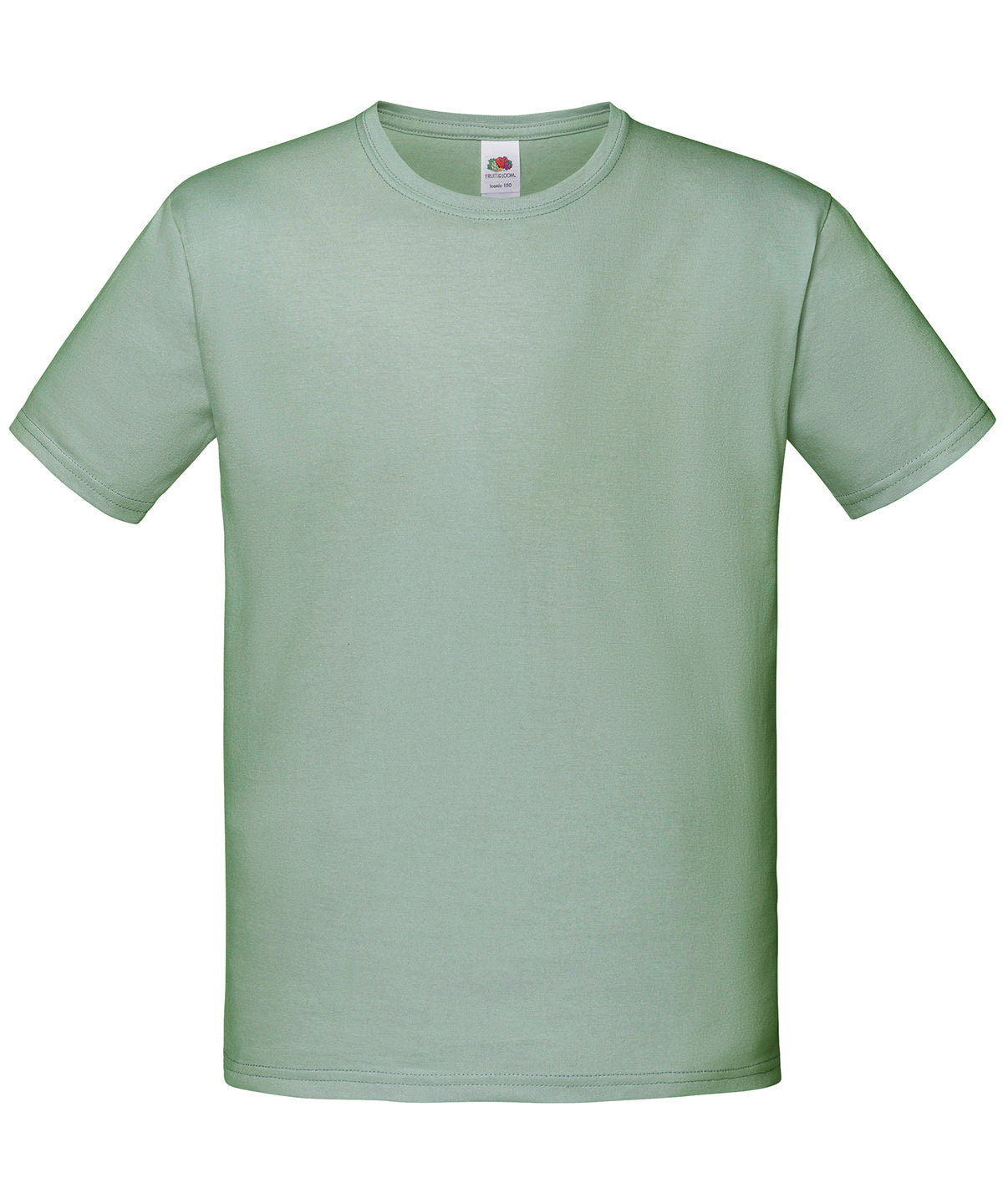 Tryck din logga på T-shirts från Fruit of the Loom - Anpassa Iconic 150 T-shirt - Barn i färgen Ljusgrön för företag, föreningar och privatpersoner