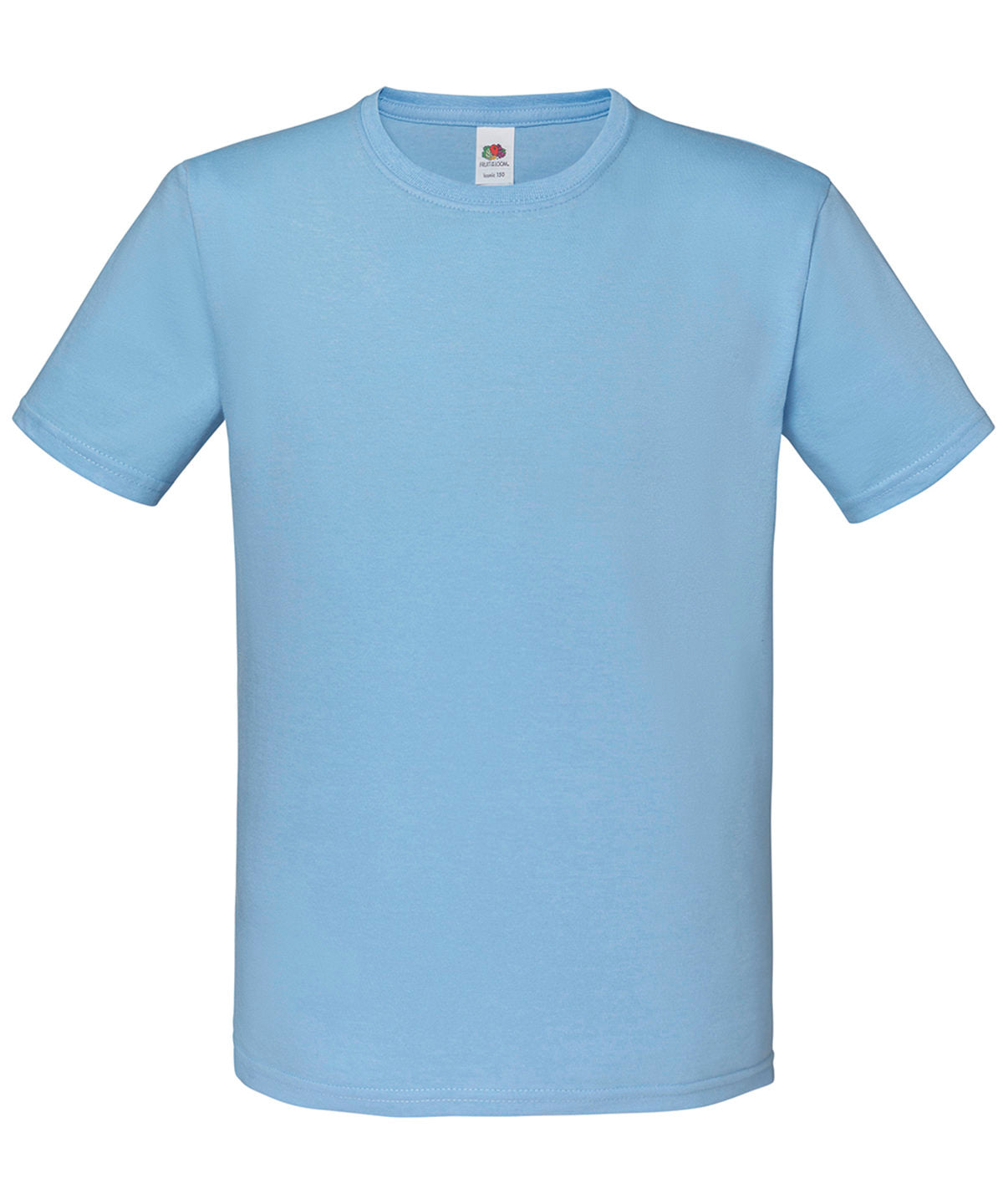 Tryck din logga på T-shirts från Fruit of the Loom - Anpassa Iconic 150 T-shirt - Barn i färgen Himmelblå för företag, föreningar och privatpersoner