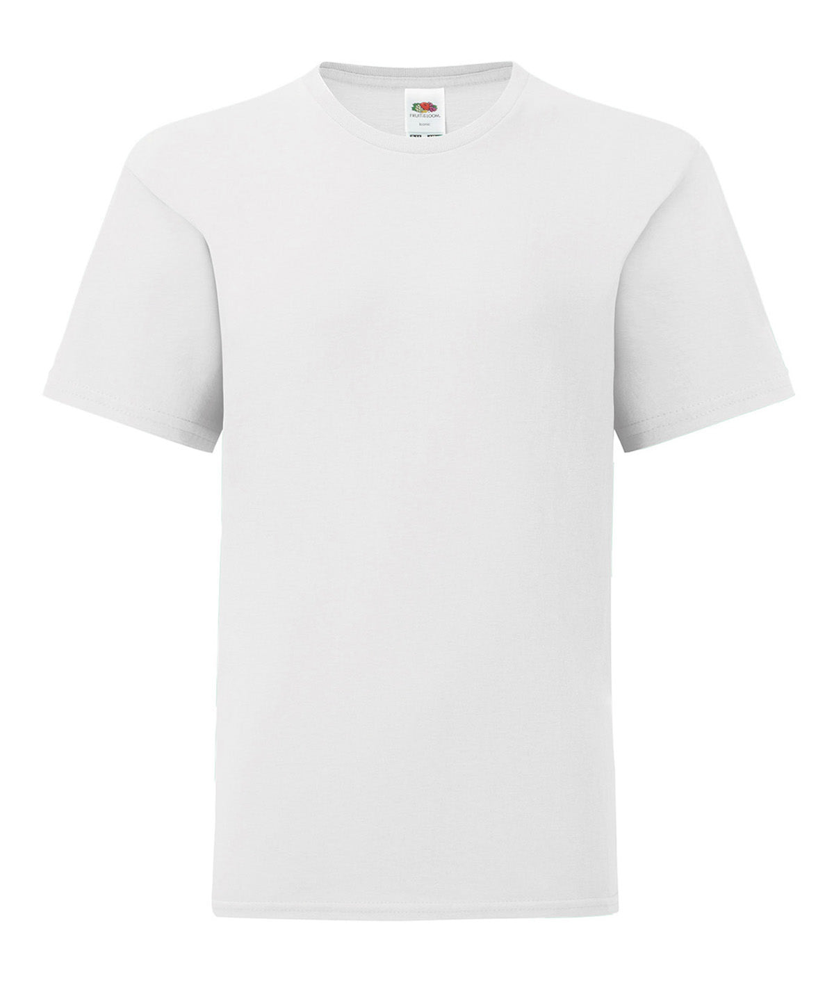 Tryck din logga på T-shirts från Fruit of the Loom - Anpassa Iconic 150 T-shirt - Barn i färgen Vit för företag, föreningar och privatpersoner