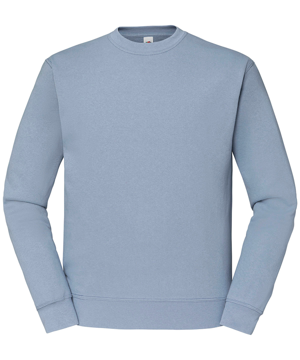 Tryck din logga på Sweatshirts från Fruit of the Loom - Anpassa Fruit Of The Loom - Klassisk 80/20-sweatshirt med set-in i färgen Ljusblå för företag, föreningar och privatpersoner