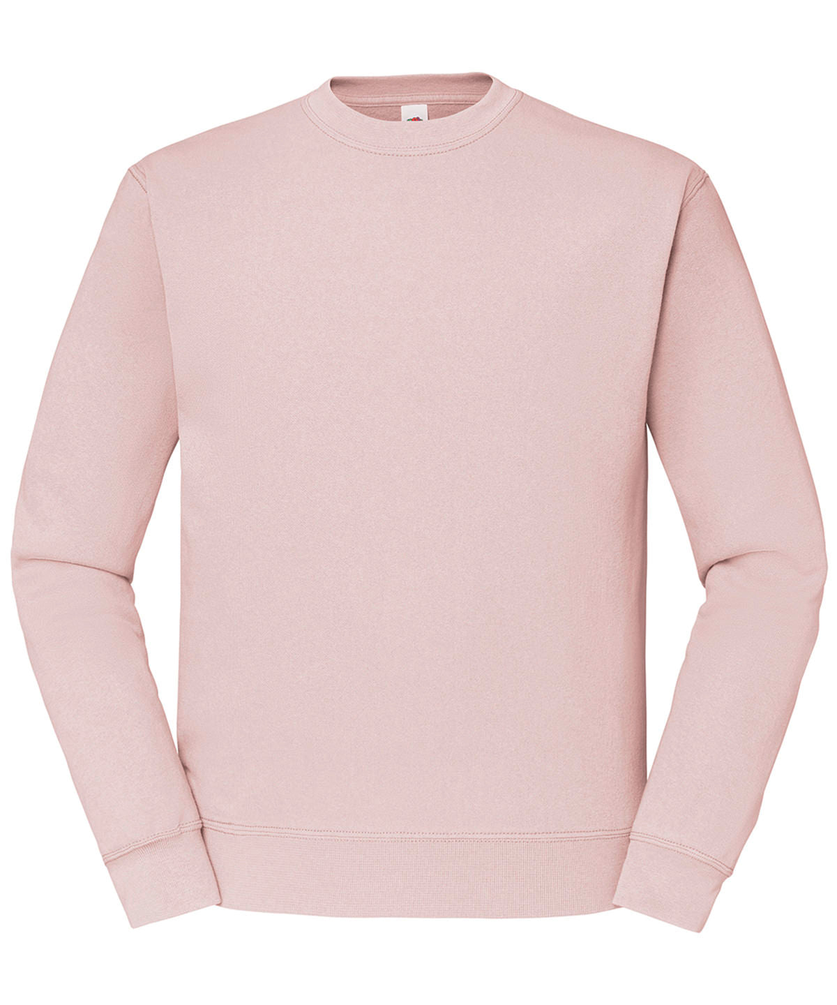 Tryck din logga på Sweatshirts från Fruit of the Loom - Anpassa Fruit Of The Loom - Klassisk 80/20-sweatshirt med set-in i färgen Ljusrosa för företag, föreningar och privatpersoner