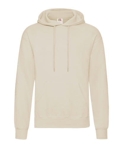 Tryck din logga på Hoodies från Fruit of the Loom - Anpassa Fruit Of The Loom - Klassisk 80/20 Hoodie i färgen Naturligt för företag, föreningar och privatpersoner