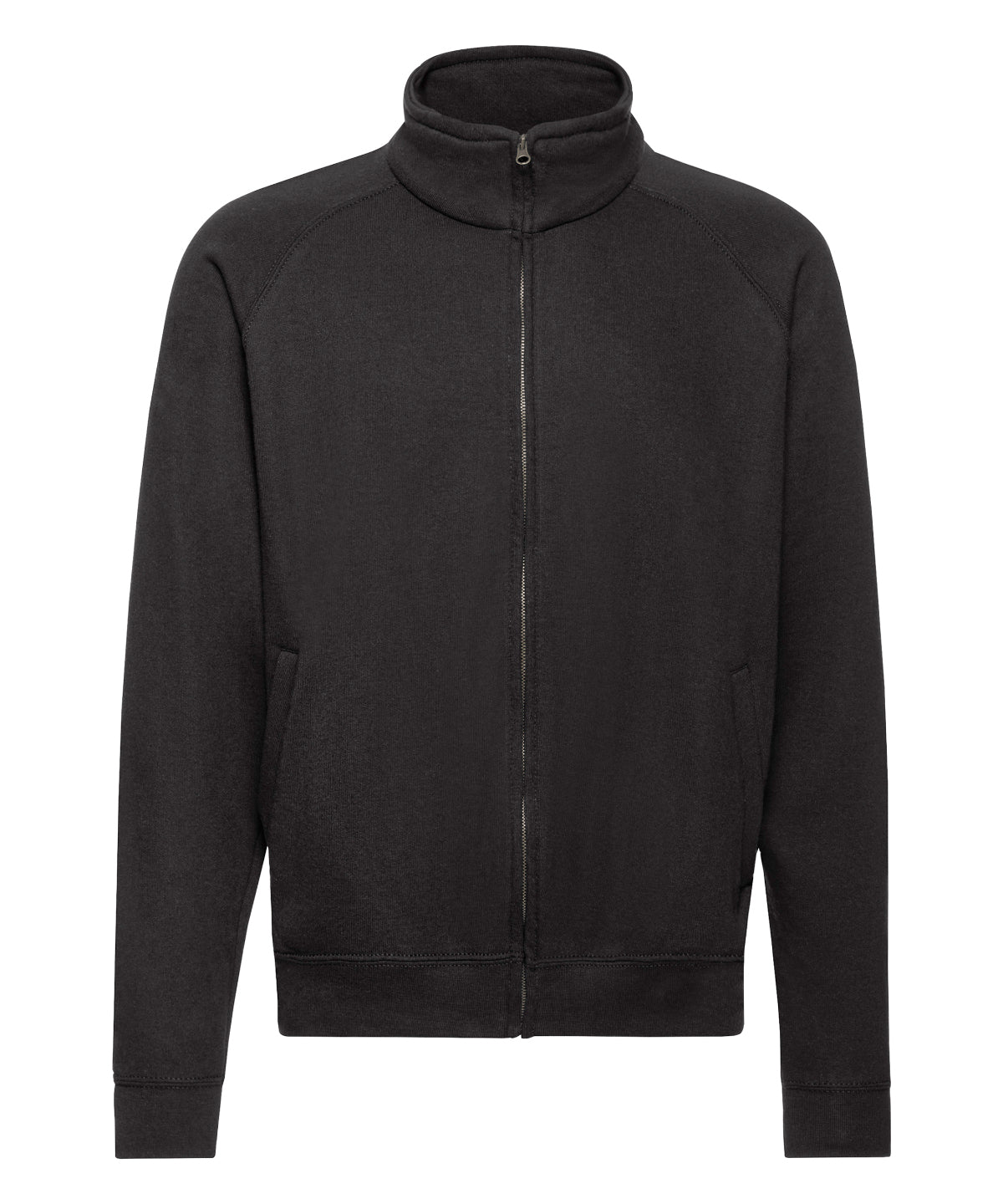 Tryck din logga på Sweatshirts från Fruit of the Loom - Anpassa Fruit Of The Loom - Klassisk 80/20 sweatshirt tröja i färgen Svart för företag, föreningar och privatpersoner