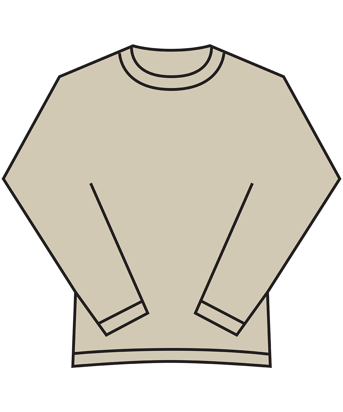 Tryck din logga på Sweatshirts från Fruit of the Loom - Anpassa Fruit Of The Loom - Sweatshirt/Supercotton i färgen Naturligt för företag, föreningar och privatpersoner