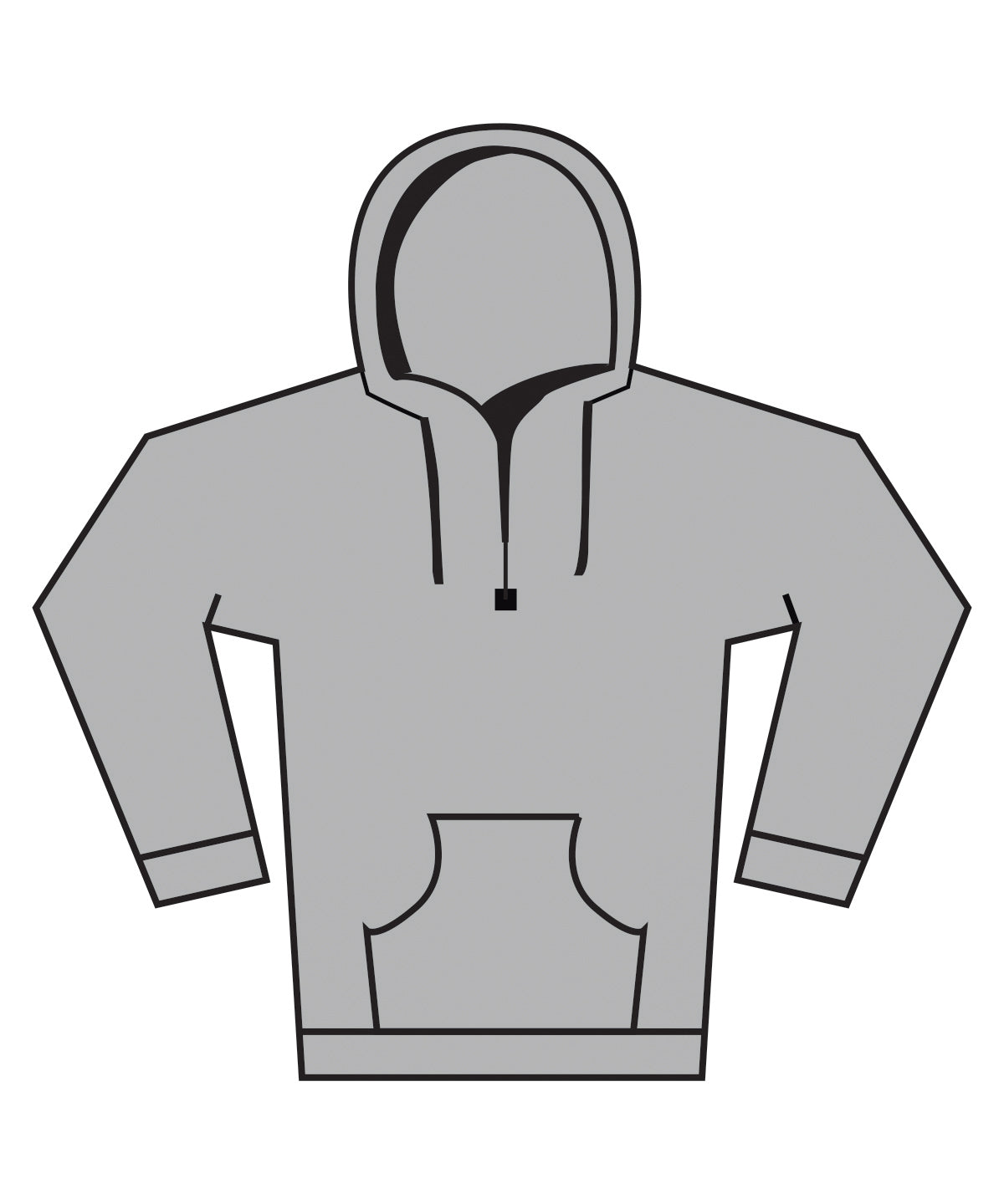 Tryck din logga på Hoodies från Fruit of the Loom - Anpassa Fruit Of The Loom - Supercotton Hoodie i färgen Ljunggrå för företag, föreningar och privatpersoner