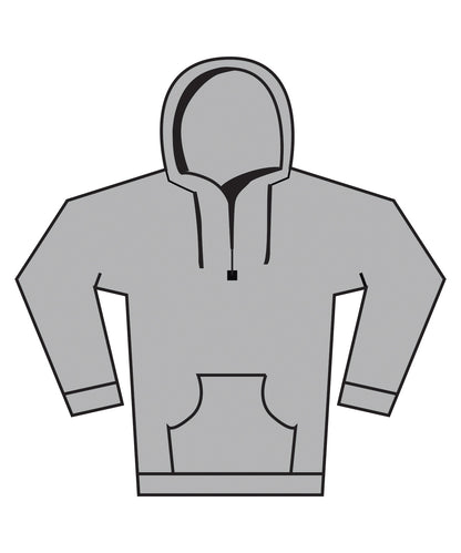 Tryck din logga på Hoodies från Fruit of the Loom - Anpassa Fruit Of The Loom - Supercotton Hoodie i färgen Ljunggrå för företag, föreningar och privatpersoner