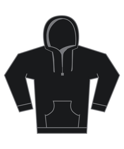 Tryck din logga på Hoodies från Fruit of the Loom - Anpassa Fruit Of The Loom - Supercotton Hoodie i färgen Svart för företag, föreningar och privatpersoner