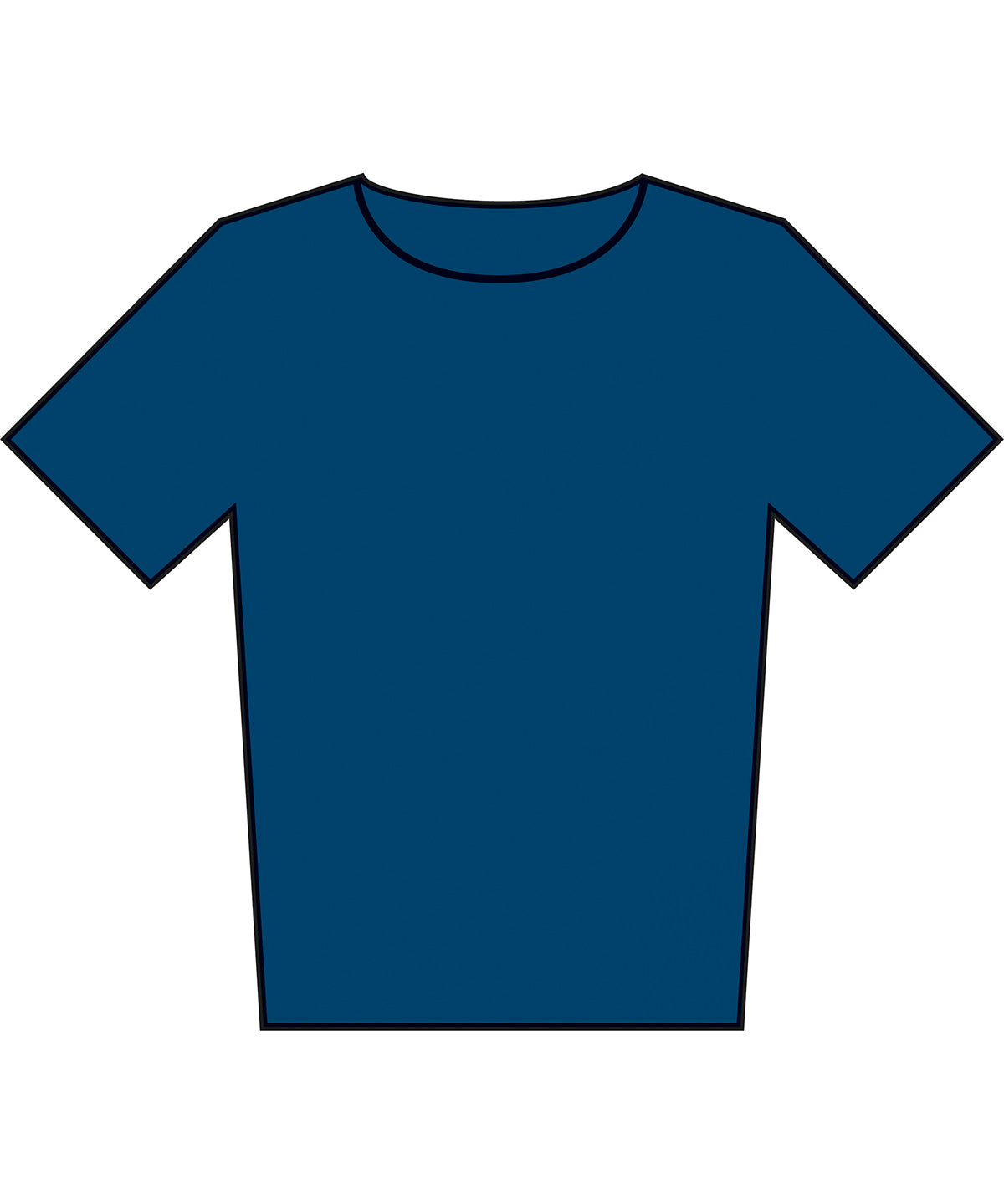 Tryck din logga på T-shirts från Fruit of the Loom - Anpassa Kids Iconic 195 T-shirt – Barn i färgen Mellanblå för företag, föreningar och privatpersoner