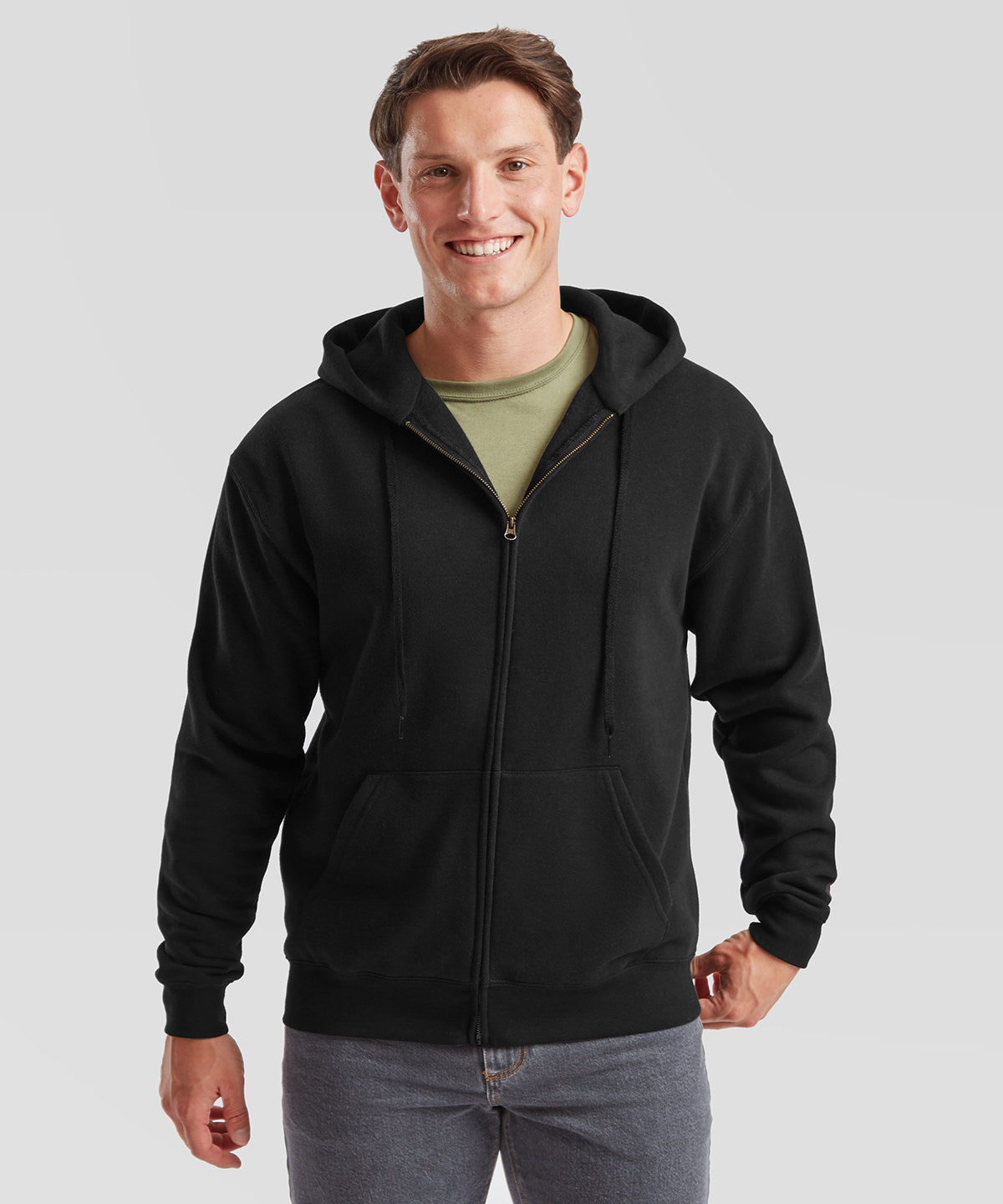 Tryck din logga på Hoodies från Fruit of the Loom - Anpassa Fruit Of The Loom - Premium 70/30 sweatshirt tröja med huva i färgen för företag, föreningar och privatpersoner