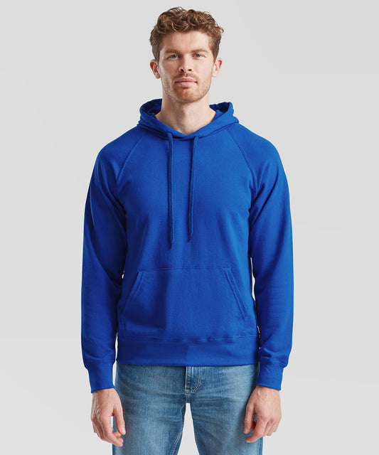 Tryck din logga på Hoodies från Fruit of the Loom - Anpassa Fruit Of The Loom - Lättvikts Hoodie i färgen för företag, föreningar och privatpersoner