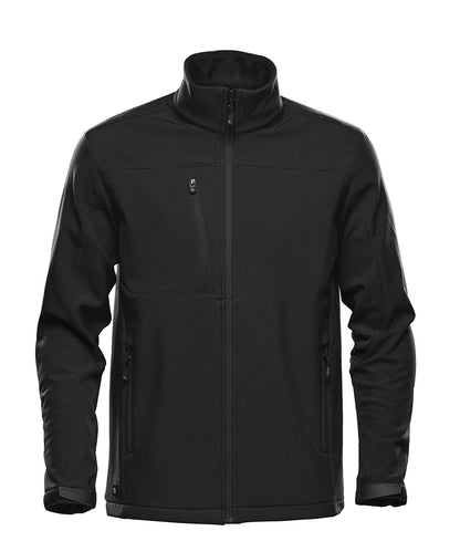 Tryck din logga på Softshelljackor från Stormtech - Anpassa Cascades softshell i färgen Svart för företag, föreningar och privatpersoner
