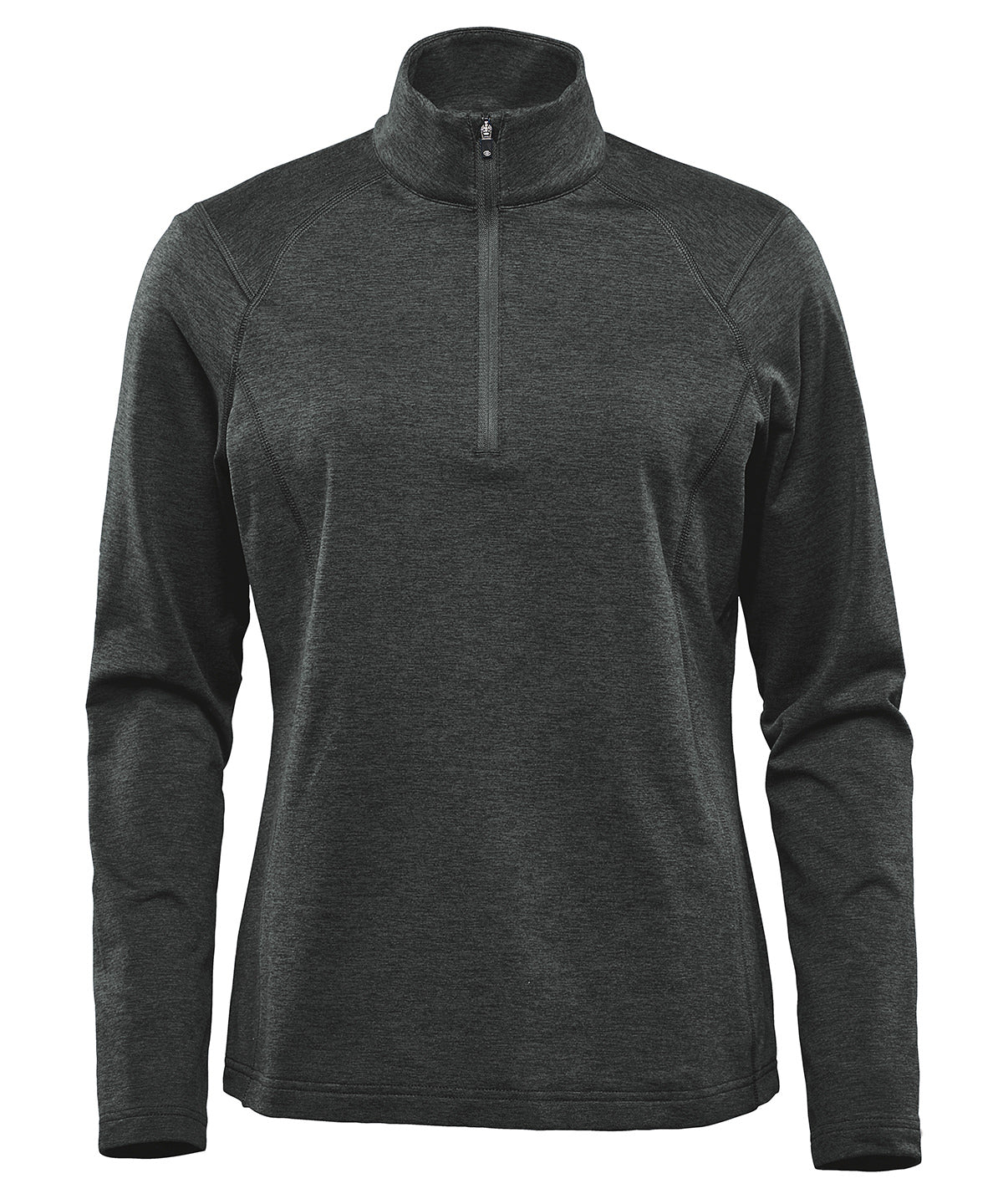 Tryck din logga på Fleece från Stormtech - Anpassa Dam Treeline -zip fleece i färgen Svart för företag, föreningar och privatpersoner