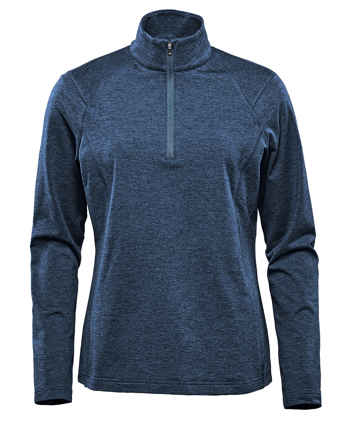 Tryck din logga på Fleece från Stormtech - Anpassa Dam Treeline -zip fleece i färgen Marinblå för företag, föreningar och privatpersoner