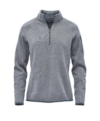 Tryck din logga på Fleece från Stormtech - Anpassa Dam Avalante -zip fleece i färgen Ljunggrå för företag, föreningar och privatpersoner