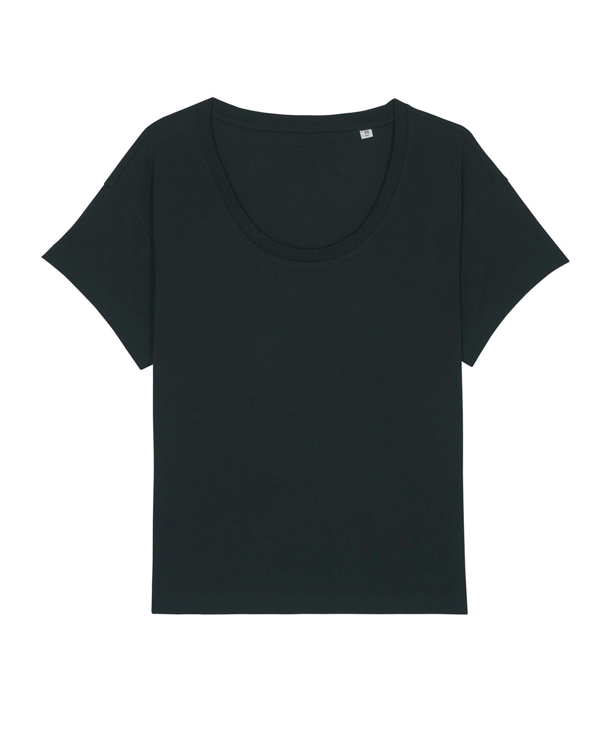 Tryck din logga på T-shirts från Stanley/Stella - Anpassa Stella Chiller T-shirt – Dam i färgen Svart för företag, föreningar och privatpersoner