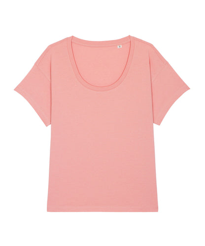 Tryck din logga på T-shirts från Stanley/Stella - Anpassa Stella Chiller T-shirt – Dam i färgen Ljusrosa för företag, föreningar och privatpersoner