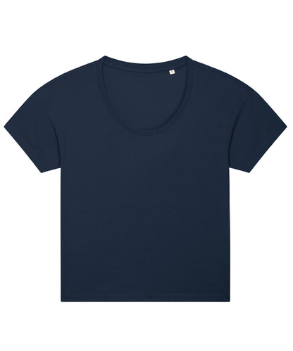 Tryck din logga på T-shirts från Stanley/Stella - Anpassa Stella Chiller T-shirt – Dam i färgen Marinblå för företag, föreningar och privatpersoner