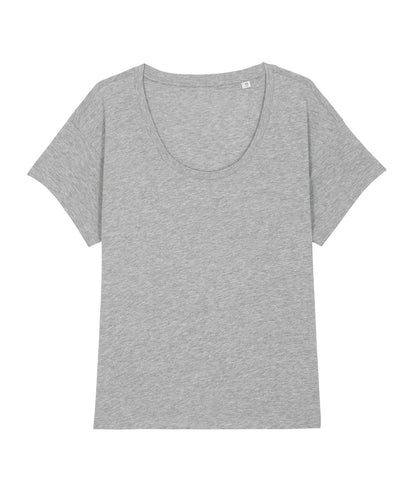 Tryck din logga på T-shirts från Stanley/Stella - Anpassa Stella Chiller T-shirt – Dam i färgen Ljunggrå för företag, föreningar och privatpersoner