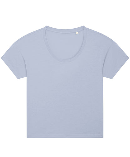 Tryck din logga på T-shirts från Stanley/Stella - Anpassa Stella Chiller T-shirt – Dam i färgen Ljusblå för företag, föreningar och privatpersoner