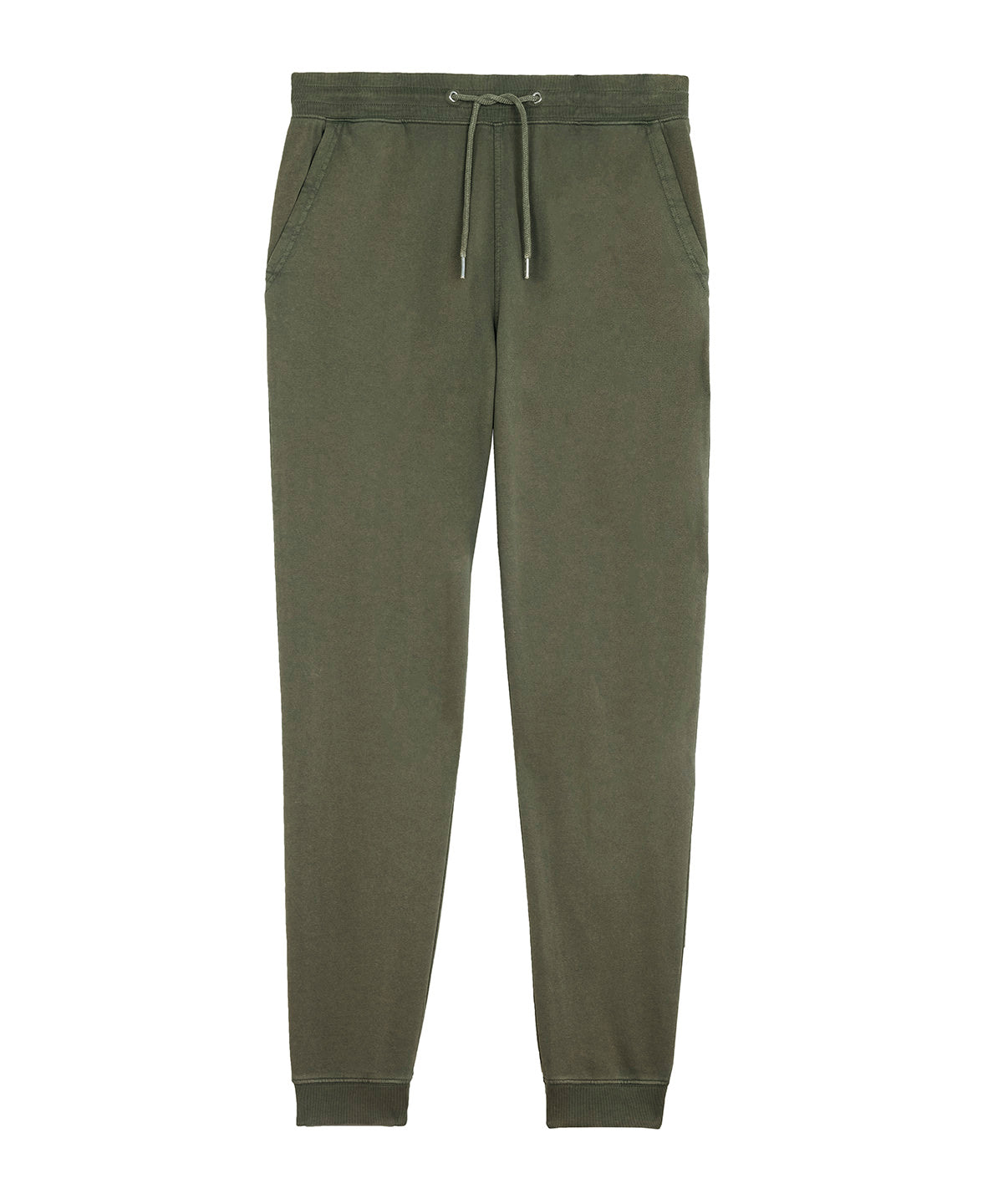 Tryck din logga på Mjukisbyxor från Stanley/Stella - Anpassa Mover Vintage, Joggingbyxor i unisexmodell med textilfärgning i färgen Khaki för företag, föreningar och privatpersoner