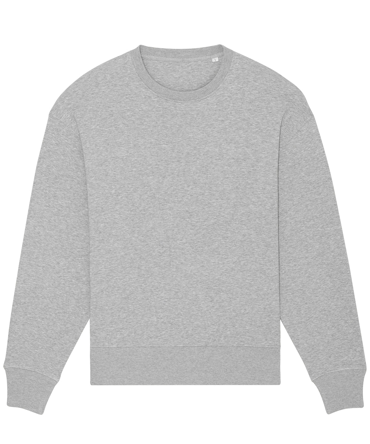 Tryck din logga på Sweatshirts från Stanley/Stella - Anpassa Stanley Stella - Radder Överdimensionerad Borstad Crewneck i färgen Ljunggrå för företag, föreningar och privatpersoner