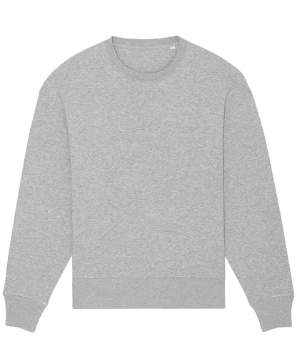 Tryck din logga på Sweatshirts från Stanley/Stella - Anpassa Stanley Stella - Radder Överdimensionerad Borstad Crewneck i färgen Ljunggrå för företag, föreningar och privatpersoner