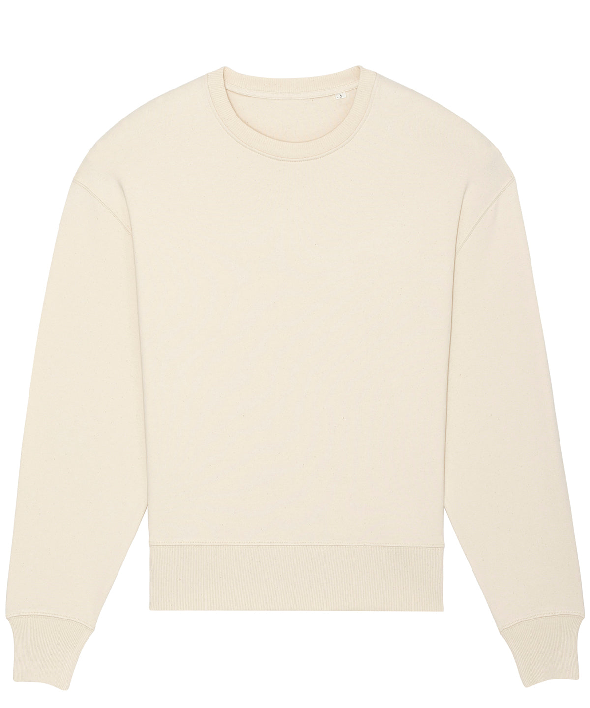 Tryck din logga på Sweatshirts från Stanley/Stella - Anpassa Stanley Stella - Radder Överdimensionerad Borstad Crewneck i färgen Naturligt för företag, föreningar och privatpersoner
