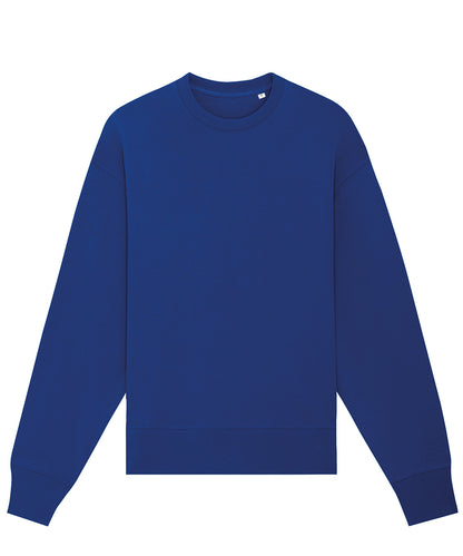 Tryck din logga på Sweatshirts från Stanley/Stella - Anpassa Stanley Stella - Radder Överdimensionerad Borstad Crewneck i färgen Royal för företag, föreningar och privatpersoner