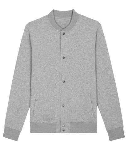 Tryck din logga på Sweatshirts från Stanley/Stella - Anpassa Stanley Stella - Unisex Bounder Bomber Sweatsthirt i färgen Ljunggrå för företag, föreningar och privatpersoner