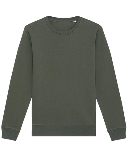 Tryck din logga på Sweatshirts från Stanley/Stella - Anpassa Stanley Stella - Roller Unisex Sweatshirt/Rund hals i färgen Khaki för företag, föreningar och privatpersoner