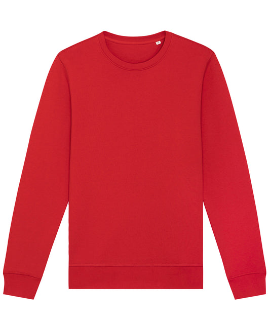 Tryck din logga på Sweatshirts från Stanley/Stella - Anpassa Stanley Stella - Unisex Roller Sweatshirt med rund hals i färgen Mellan röd 5XL för företag, föreningar och privatpersoner