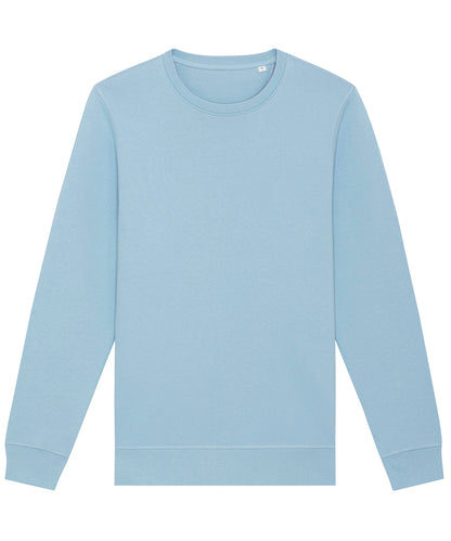 Tryck din logga på Sweatshirts från Stanley/Stella - Anpassa Stanley Stella - Unisex Roller Sweatshirt med rund hals i färgen Himmelblå för företag, föreningar och privatpersoner